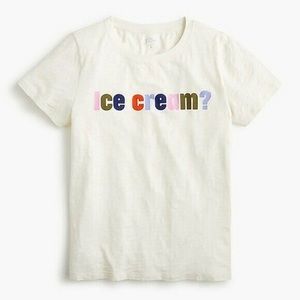 J Crew | Ice Cream Graphic Tee Top Shirt L